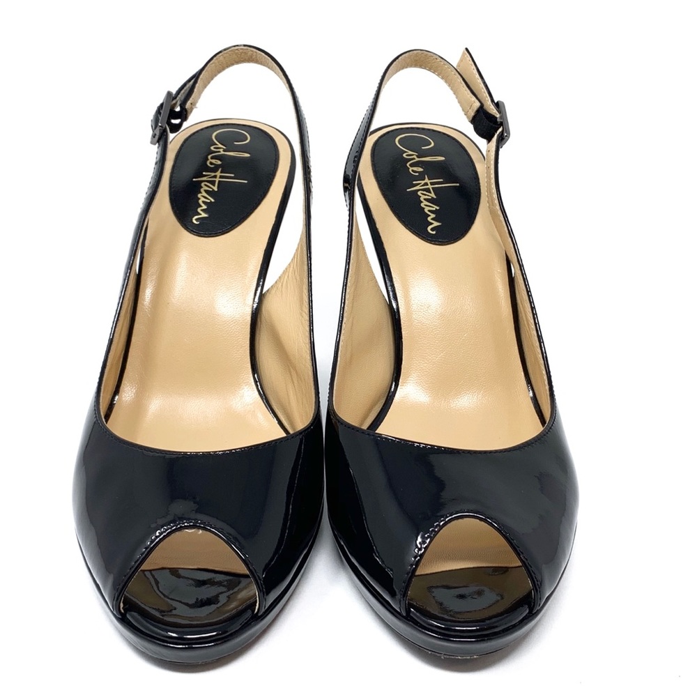 Cole Haan Nike Air Carma Black Slingback Pumps - Picture 3 of 8